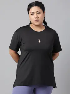 MKH Plus Size Relaxed Fit Round Neck Short Sleeve Dri-FIT T-shirt