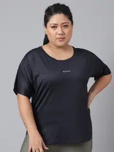 MKH Plus Size Drop-Shoulder Sleeves Relaxed Fit Dri-FIT T-shirt
