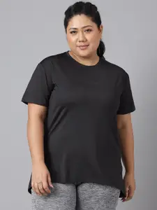MKH Plus Size Drop-Shoulder Sleeves Dri-FIT Relaxed Fit Training T-shirt