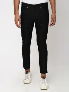 Mufti Men Mid-Rise Tapered Fit Stretchable Cropped  Jeans