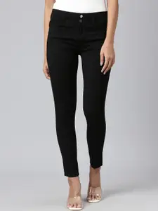 SHOWOFF Women Mid Rise Slim Fit Clean Look Stretchable Jeans