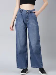 SHOWOFF Women Wide Leg Light Fade Stretchable Jeans