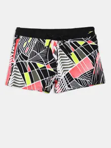 Speedo Men Black & Red Valmilton Aqua Printed Swim Shorts 8056588622