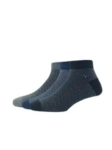 Allen Solly Men Pack of 3 Ankle-Length Patterned Cotton Socks
