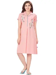 July Floral Embroidered Nightdress