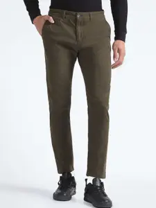 Flying Machine Men Mid-Rise Slim Fit Trousers
