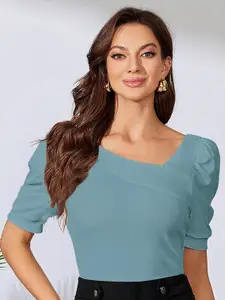 Dream Beauty Fashion V-Neck Puff Sleeve Top