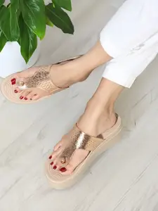 ELLE Textured Flatform Heels