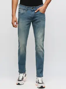 Pepe Jeans Men Slim Fit Low-Rise Light Fade Stretchable Jeans