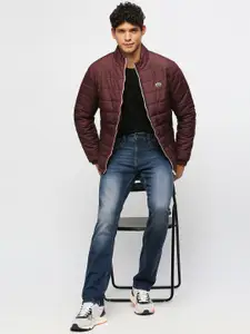 Pepe Jeans Men Blue Slim Fit Mildly Distressed Heavy Fade Stretchable Jeans