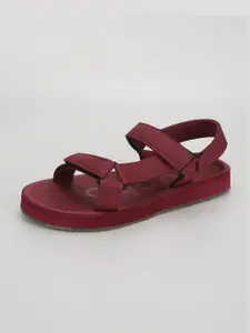 yoho Textured Sports Sandals with Velcro