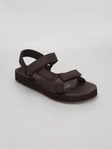 yoho Textured Sports Sandals with Velcro