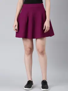 SHOWOFF Self Designed Flared Mini Skirt