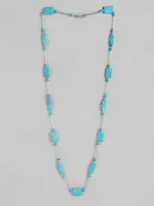 RICHEERA Silver-Plated Beaded Necklace
