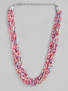RICHEERA Beaded Multi-Layered Statement Necklace