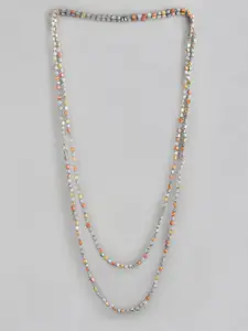 RICHEERA Beaded Double-Layered Statement Necklace
