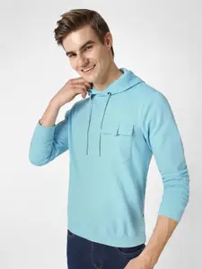 Urbano Fashion Cotton Solid Hooded Neck Sweatshirt