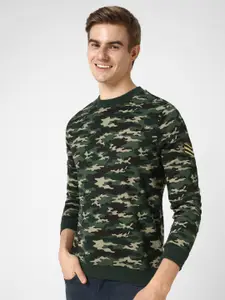 Urbano Fashion Men Camouflage Print Sweatshirt