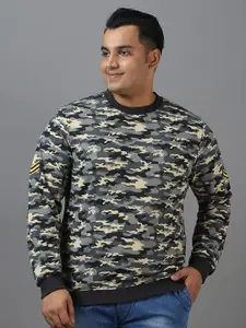 Urbano Plus Men Camouflage Print Sweatshirt