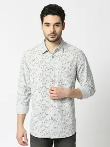 VALEN CLUB Floral Printed Slim Fit Cotton Casual Shirt