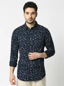 VALEN CLUB Floral Printed Slim Fit Floral Opaque Cotton Casual Shirt