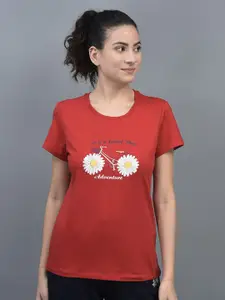 Dollar Missy Graphic Printed Rapid Dry Slim Fit Sports T-shirt