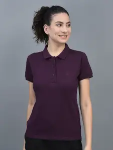 Dollar Missy Rapid-Dry Polo Collar Cotton Slim Fit Sports T-shirt