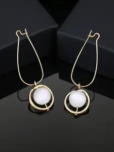 Estele Gold-Plated Geometric Drop Earrings