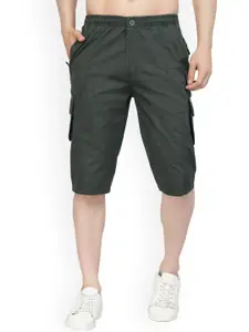 SAPPER Men Mid-Rise Cotton Cargo Shorts