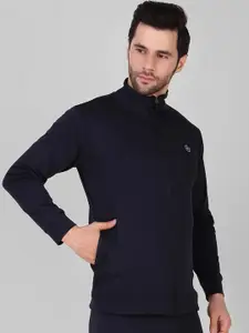 DIAZ Mock Collar Long Sleeves Sporty Jacket