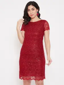 BAESD Self Design Net Sheath Dress