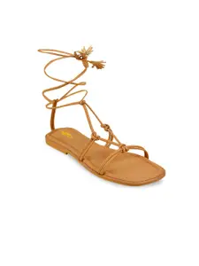 Metro Knotted Strap Lace-Up Gladiators