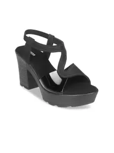 Metro Open Toe Platform Heels