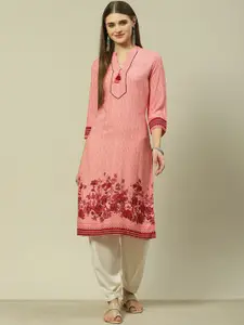 Rangriti Embroidered Sequinned Straight Kurta