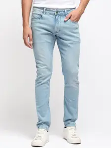 RARE RABBIT Men Slim Fit Light Fade Cotton Jeans