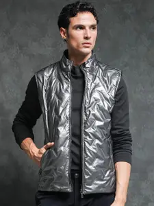 RARE RABBIT Men Linda Puffer Reversible Mock Collar Padded Jacket