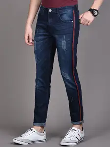 Campus Sutra Men Smart Slim Fit Low Distress Light Fade Stretchable Jeans