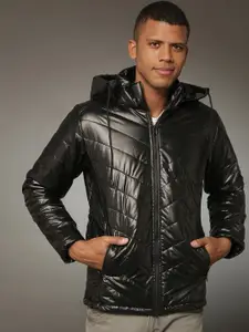 Campus Sutra Hooded Windcheater Puffer Jacket