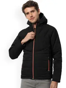 Campus Sutra Windcheater Hooded Quilted Jacket