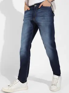Campus Sutra Men Blue Smart Slim Fit Heavy Fade Cotton Jeans