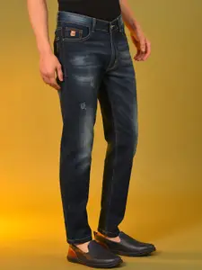 Campus Sutra Men Smart Slim Fit Low Distressed Heavy Fade Stretchable Jeans
