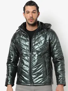 Campus Sutra Windcheater Hooded Puffer Jacket