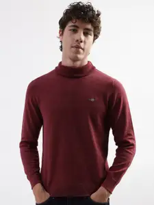 GANT Turtle Neck Knitted Cotton Pullover