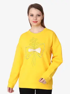 Albion Embellished Graphic Printed Woolen Pullover