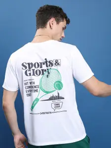 HIGHLANDER Typography Printed Relaxed Fit Sports T-shirt
