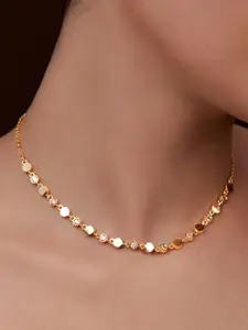 MINUTIAE Gold-Plated Minimal Necklace