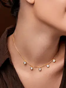 MINUTIAE Gold-Plated Minimal Necklace