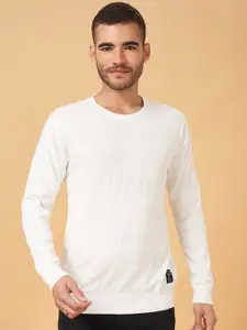 People Round Neck Cotton Pullover
