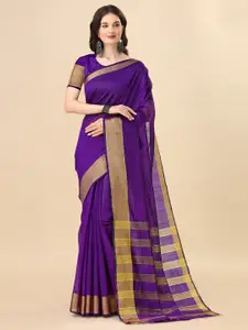 Indian Fashionista Striped Art Silk Ikat Saree