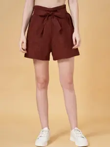 People Women Mid Rise Cotton Regular Shorts